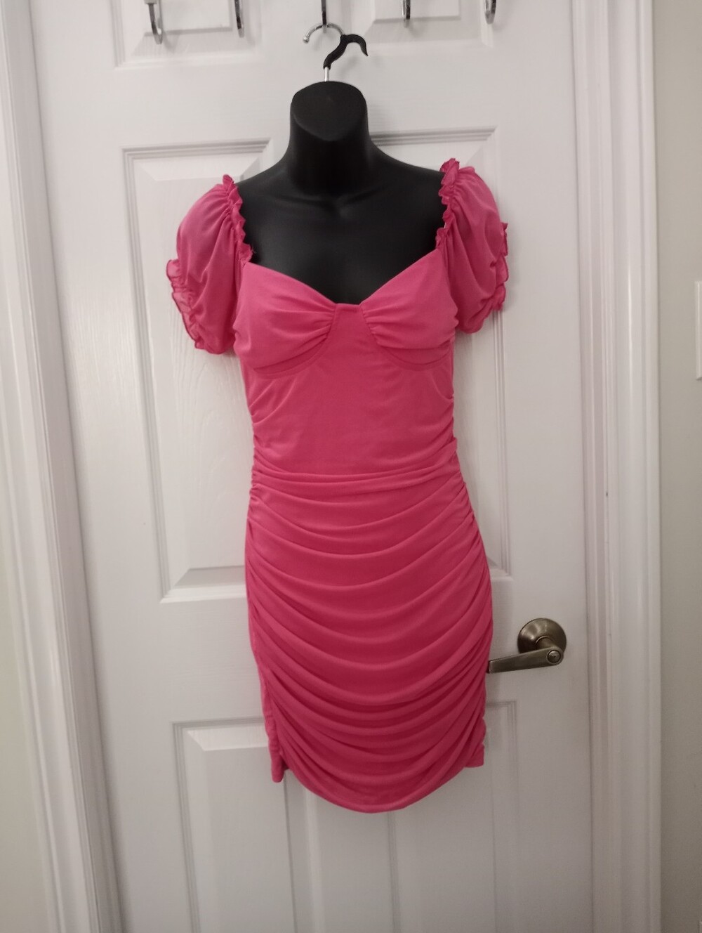 Vintage 90s DOUBLE CRAZY Off The Shoulder Mini Dress
